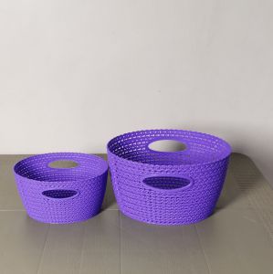 MINI Oval Plastic Basket Organizer Multipurpose Plastic Oval Tray Office Bathroom Bedroom Kitchen#048-s #049- med.