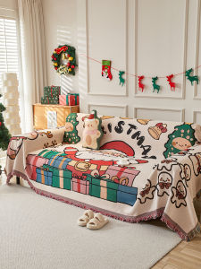 Vải Trải Ghế Sofa Dày Trang Trí Lễ Hội Chống Leo Của Mèo Vải Trải Ghế Sofa Trùm Toàn Bộ Vải Trải Ghế Sofa Vải Cotton Lanh