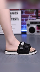 Internet celebrity slippers for men fashionable outdoor wear Korean version one line drag couple outdoor summer non slip sandals trendy