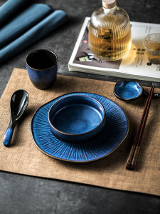 Luxurious Four-Piece Dining Set from Five-Star Hotel Suitable for Banquet Hall And Hot Pot Restaurant Ceramic Tableware by Mu Yilin