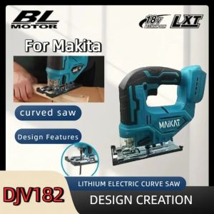 Makita | Makita DJV182 18V Brushless Cordless Jigsaw Barrel Handle Electric Tool for Wood Metal Plastic Cutting Carpentry Work Bare Tool