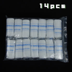 PBT Elastic Bandage First Aid Kit Gauze Roll Wound Dressing Medical Nursing Emergency Care Bandage 7cm*4.5M Medical Supplies