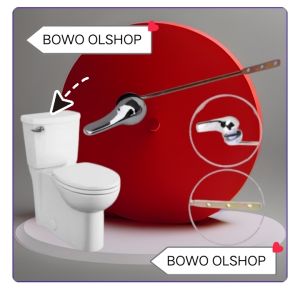 Sparepart closet duduk engkol depan Universal tuas flush closet Tuas siram lengan pegangan toilet