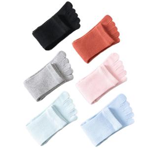 ถุงเท้าผ้าฝ้ายแท้ 5 นิ้ว ทรงกลาง ป้องกันแบคทีเรีย ป้องกันกลิ่น ฤดูใบไม้ร่วง ฤดูหนาว ถุงเท้าผ้าฝ้ายบาง ถุงเท้าผ้าฝ้ายหนา ถุงเท้าผู้หญิง