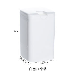 Mini Toilet Brush Storage Box Bathroom Cleaning Brush Organizer Flip Cover Base Rack Plastic Household Storage Solution