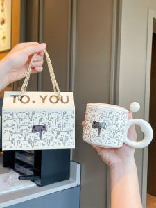 Birthday Gift Cute Cat Ceramic Mugs Practical Coffee Cups for Men Women Couples Water Cups Endearing Present Female Male