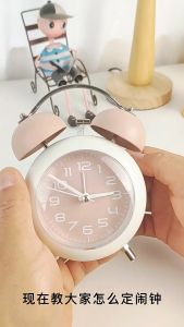 ABS Alarm Clock Wake Up Twin Bell Mini Loud Bedside Office Home Decor Jam Loceng 4 Colours No Battery Provided经典铃声响亮闹铃