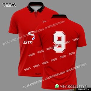 TESM Summer POLO Shirt Men Summer Sports V-neck T-shirt Street Trendy Short Sleeve 3D HD Print T-shirt