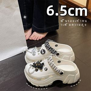 Womens Summer Cute Cartoon Thick Bottom High Heels Soft Bottom Anti-slip Outdoor Wear Platform Beach Sandals Slip-On Casual EVA Shoes