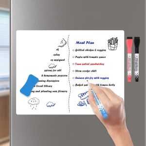 A3 A4 A5 Dry Erase Board Magnetic WhiteBoard Refrigerator Erasable Flexible Fridge Magnet Marker Sheet Kitchen Memo Grocery List