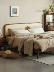 YUANSHI YUANSU | Sleek Modern Soft-packed Oak Bed 1.8m