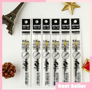 Refill Gel Pen Isi Ulang Pulpen Joyko GPR-267 Retractable 0.5mm Tinta Hitam Biru 1 Pack Isi 24 Pcs