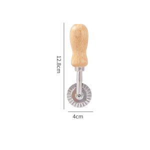 Cutter Stamp Set - Press Stamp with Reading Dough Cutter and Wooden Handle for Ravioli Maker Pasta Cutter Pasta