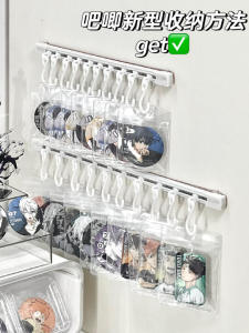 Wall-Mounted Bar Protective Cover Square Transparent Ziplock Bag out 58mm75mm65mm Gu Mei Storage Display Shelf