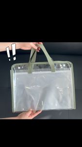 Expanding File Folder Long Document Bag 13 Pockets Paper Organizer File Bag School Supplies 38x29.5cm