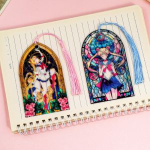 ที่คั่นหนังสืออะคริลิกพู่ห้อยลายดอกซากุระสุดโรแมนติกและงดงาม ของขวัญสำหรับคนรักหนังสือ ของขวัญวันแม่ ของขวัญสำหรับครู