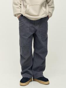 Midupdate 2024 Fall and Winter Heavy Weight Destruction Pants Splash Ink Washed and Worn Retro Workwear Casual Pants Mens Fashion