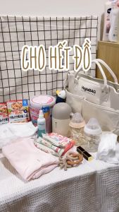 Túi Xách Bỉm Sữa Đa Năng VegieBAG/VegleBAG Túi Đựng Bỉm Sữa Nhiều Ngăn Phong Cách Hàn Quốc Cao Cấp Cho Mẹ và Bé