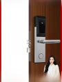 Cadoria Hotel Smart Magnetic Card Lock Electronic Induction Lock for Apartments Hotels Guest Houses No Screen Stainless Steel. 