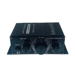 AK170 12V Mini 400W HIFI Digital Stereo Audio Amplifier FM Amplificador In AMP Car Home Radio Theater Microphone