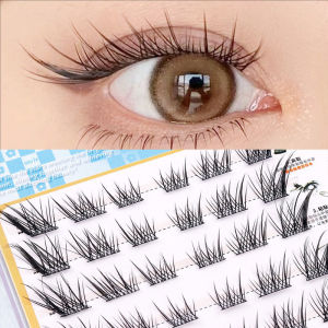 Dorisna Fox Eye Effect ขนปุยนำกลับมาใช้ได้ DIY ขนตาปลอมส่วนต่อขยายปีกหนา