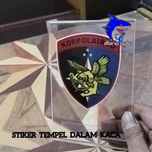 KORPOL AIRUD STIKER KORPOL AIRRUD STIKER HOLOGRAM VINYL STIKER TEMPEL DALAM KACA