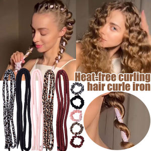 Dorisna heatless Gậy uốn xoăn Headband tóc mềm dụng cụ uốn không dùng nhiệt Con lăn lười biếng lụa lọn tóc băng đầu ngủ quan hệ dụng cụ tạo kiểu tóc