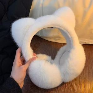 Warm Furry Cat Ear Ear Covers Foldable Winter Cycling Cold Protection Ear Pads Students Cute Ear Muffs Non-Brand Chinese Made