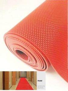 Hotel Bathroom Non-Slip Mat: Large Area PVC Kitchen & S-Shaped Mesh Shower Mat