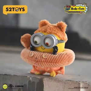 52TOYS | 52toys Bob&Tim Minions Better Toggther Series Multiple Styles Cute Doll Keychain Decoration Trendy Toy Mystery Box Surprise Gift