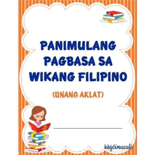 Panimulang Pagbasa sa Wikang Filipino | Lazada PH