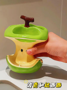 ตู้เก็บแปรงสีฟันเซรามิก ตู้สำหรับจัดระเบียบเครื่องมือสุขอนามัยในห้องน้ำ ชั้นวางของในห้องน้ำ ชั้นวางเครื่องมือแต่งหน้า ที่วางแปรงสีฟันแบบเคลือบ