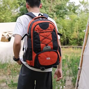 Techdoo Tas Ransel Gunung 60L Tas Hiking Pria Anti Air Tas Backpack Outdoor Carier Besar TR121