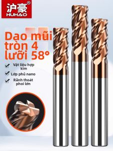 HUHAO | Dao Phay CNC Thép Không Gỉ 55 Độ 4 Rãnh