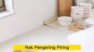 Rak Piring Plastik Dengan Tatakan Nampan Rak Wastafel Rak Pengering Cuci Piring