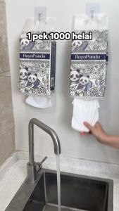 【5 Packs】Royo Panda tissue Hanging Tissue Soft Deluxe Tissue Facial Tissue Cheerful Tissue Comfortable Tissues Hanging Tisu 5000 Sheets 4 Ply