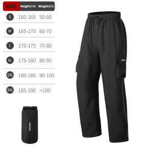 WOSAWE | WOSAWE Motorcycle Pants Motocross Waterproof Reflective Impermeable Rain Pants Scooter Bike Fishing Camping Trousers Rainy Days