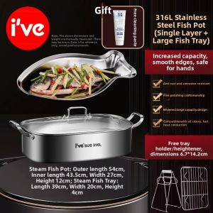IVE | Stainless Steel Multi-purpose Household Steamer