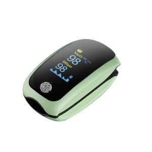 AIQUE Rechargeable Finger Pulse Oximeter OLED Blood Oxygen Saturation Heart Rate Monitor Oxymeter Medical for Adult Child