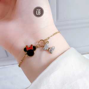 Gelang Tangan Rantai Pita Gold Cantik Cxb2802