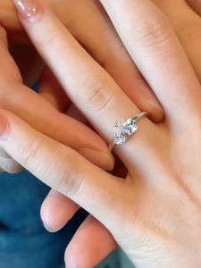 FANCI 925 Sterling silver diamond ring for women no rusting chain birthday gift gelang perempuan范琦925纯银钻石相伴戒指【免费精美包装】情人节生日礼物