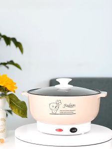 Stainless Steel Electric Cooker Multifunctional Electric Pot Double Handle ( Steamer Not Included )- GTS Trading