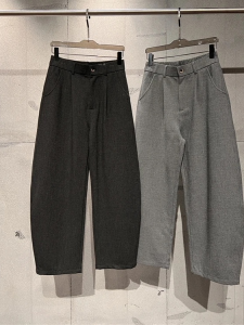 Quần Âu Nam Ống Đứng Dày Mùa Thu Đông Pha Trộn Len Lụa Dáng Rộng Thoải Mái Thường Ngày Quần Âu Nam Dáng Thẳng