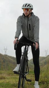 WOSAWE Cycling Jacket Men & Women Windproof Rainproof Reflective Breathable Sports Bike Tops
