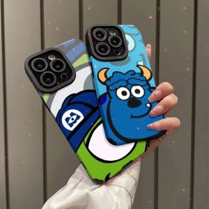 ประกันที่สำหรับ iPhone 13 11 ด้วย Coque สวยๆ ขนาดกระแทกหล่นทน รุ่น TPU สำหรับ iPhone 11 12 14 13 15 Pro Max XR 8 7 Plus X XS Max เคสโทรศัพท์เลนส์ป้องกันแห่งชาติน่ารัก Little Monster Paradise