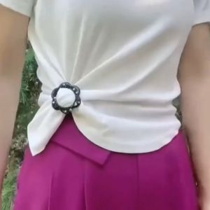 Multi Style Scarf Ring Buckle Clothing Clip Scarf Brooches Buckle Stylish Metal Scarf Holder Tudung pin kerongsang