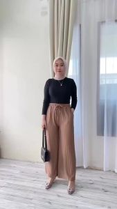 Kulot Knit Hornet Panjang Wanita Premium