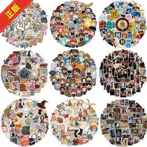 Genuine 50Pcs Harry Potter Stickers Q Version Cartoon Hermione Malfoy Movie Stills Handbook Notebook Decoration Toys Gifts