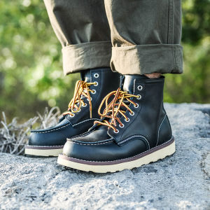 Retro American Style Leather Martin Boots for Men
