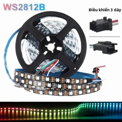 Đèn LED Dải RGB 5m WS2812B IC Chống Nước Thông Minh 5V Có Thể Định Địa Chỉ Riêng Lẻ 30/60/144 Pixels